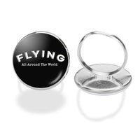 Thumbnail for Flying All Around The World aviation ring in stainless steel.