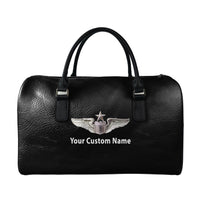 Thumbnail for Custom Name (US Air Force & Star) Designed Leather Travel Bag