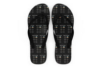 Thumbnail for Pilot's 6 Pack Designed Slippers (Flip Flops)