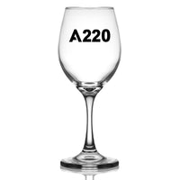 Thumbnail for A220 Flat Text Designed Wine Glasses