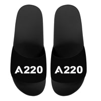 Thumbnail for A220 Flat Text Designed Sport Slippers