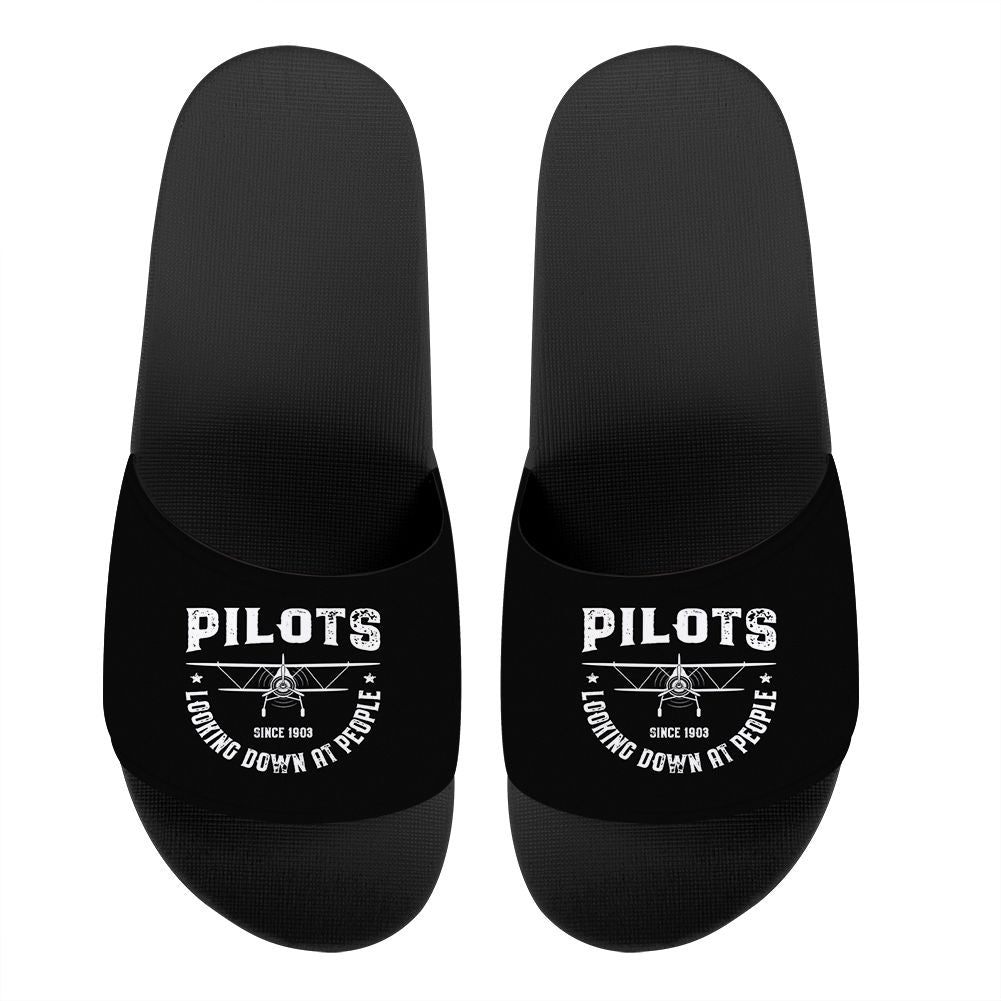 Pilots Looking Down at People Since 1903 Designed Sport Slippers