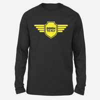 Thumbnail for Born To Fly & Badge Designed Long-Sleeve T-Shirts