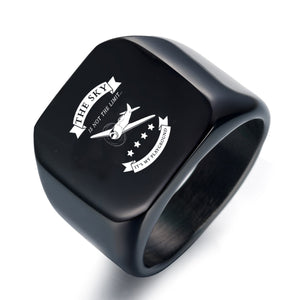 The Sky is not the limit, It's my playground Designed Men Rings