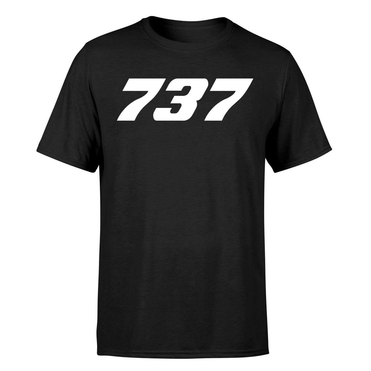 737 Flat Text Designed T-Shirts