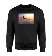 Thumbnail for Super Cruising Airbus A380 over Clouds Designed Sweatshirts