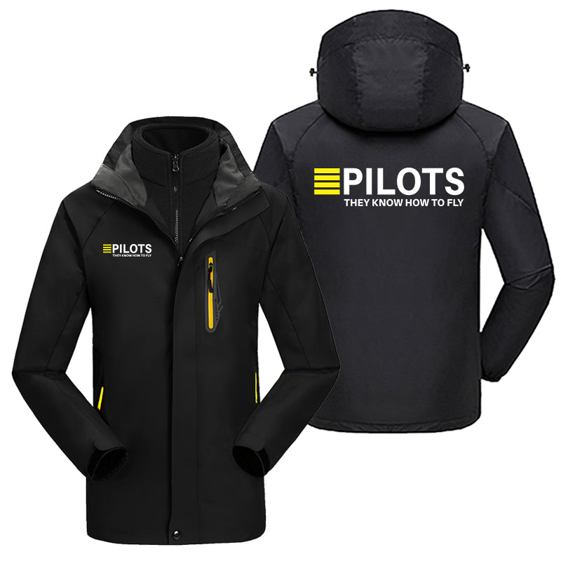 Pilots They Know How To Fly Designed Thick Skiing Jackets