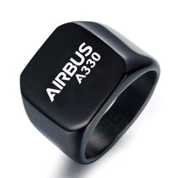 Thumbnail for Airbus A330 & Text Designed Men Rings
