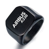 Airbus A330 & Text Designed Men Rings