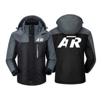 Thumbnail for ATR & Text Designed Thick Winter Jackets