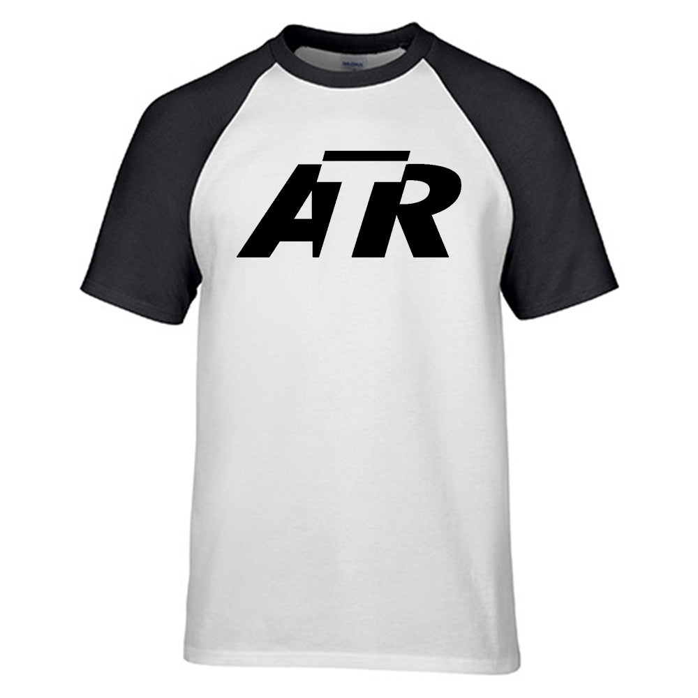 ATR & Text Designed Raglan T-Shirts