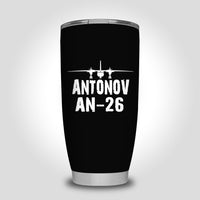 Thumbnail for Antonov AN-26 & Plane Designed Tumbler Travel Mugs