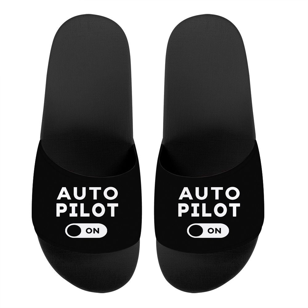 Auto Pilot ON Designed Sport Slippers
