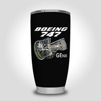 Thumbnail for Boeing 747 & GENX Engine Designed Tumbler Travel Mugs