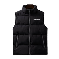 Thumbnail for Bombardier & Text Designed Puffy Vests