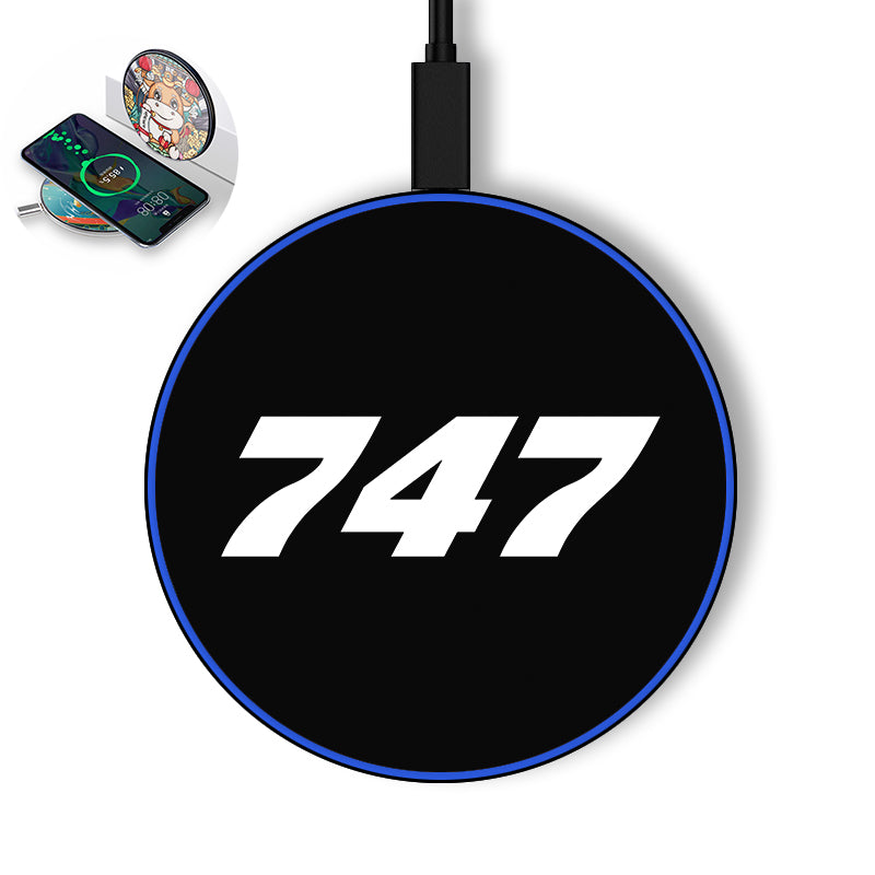 747 Flat Text Designed Wireless Chargers