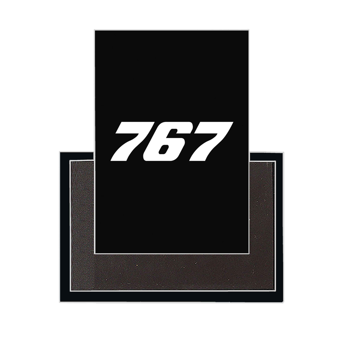 767 Flat Text Designed Magnets