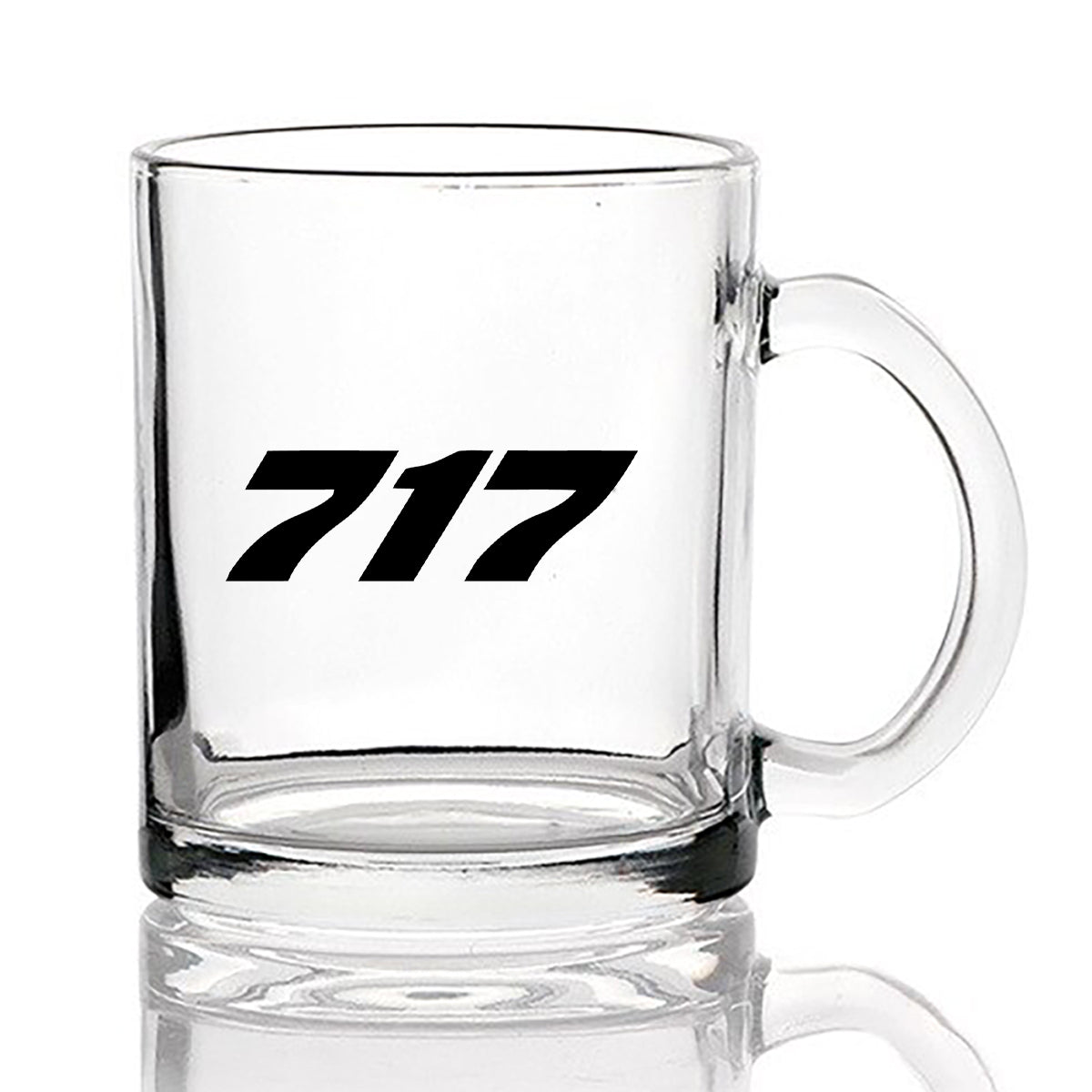 717 Flat Text Designed Coffee & Tea Glasses