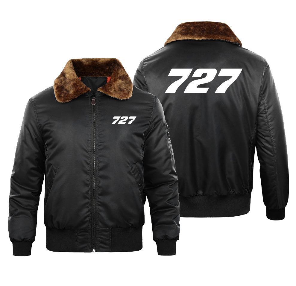 727 Flat Text Designed Special Bomber Jackets