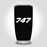 Thumbnail for 747 Flat Text Designed Tumbler Travel Mugs