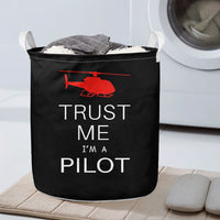 Thumbnail for Trust Me I'm a Pilot (Helicopter) Designed Laundry Baskets