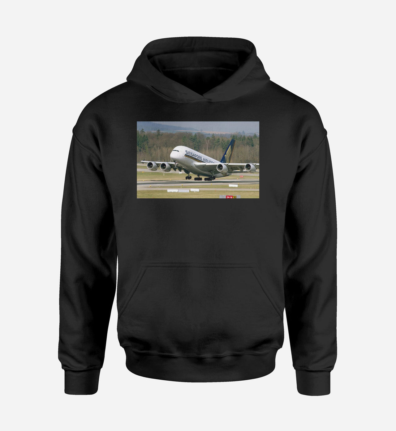Departing Singapore Airlines A380 Designed Hoodies