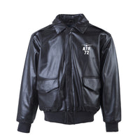Thumbnail for ATR-72 & Plane Designed Leather Bomber Jackets (NO Fur)