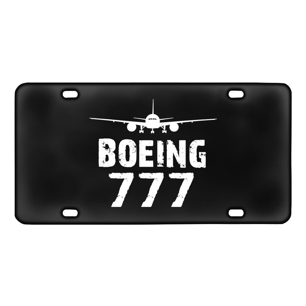 Boeing 777 & Plane Designed Metal (License) Plates