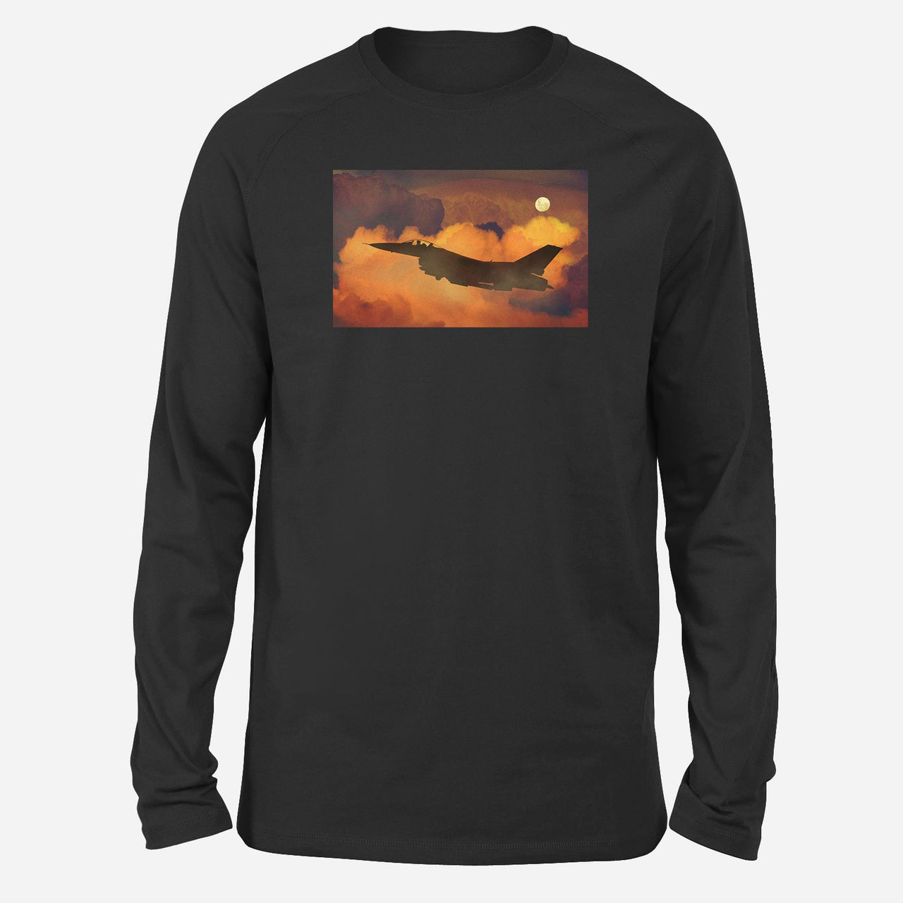 Departing Fighter Jet 16 Designed Long-Sleeve T-Shirts