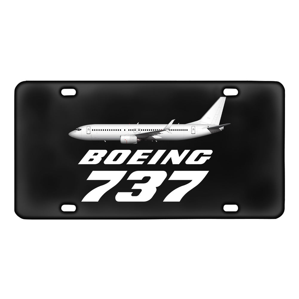 The Boeing 737 Designed Metal (License) Plates