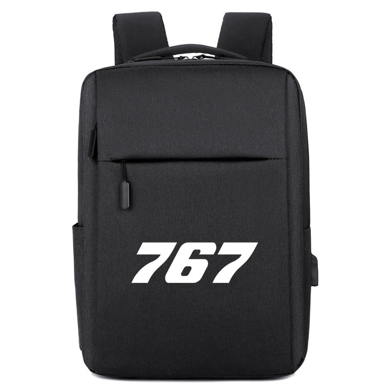 767 Flat Text Designed Super Travel Bags
