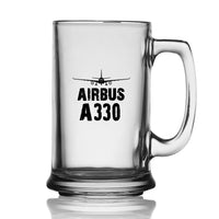 Thumbnail for Airbus A330 & Plane Designed Beer Glass with Holder