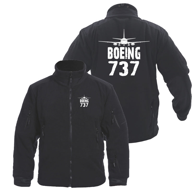 Boeing 737 & Plane Designed Fleece Military Jackets (Customizable)