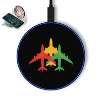 Thumbnail for Colourful 3 Airplanes Designed Wireless Chargers