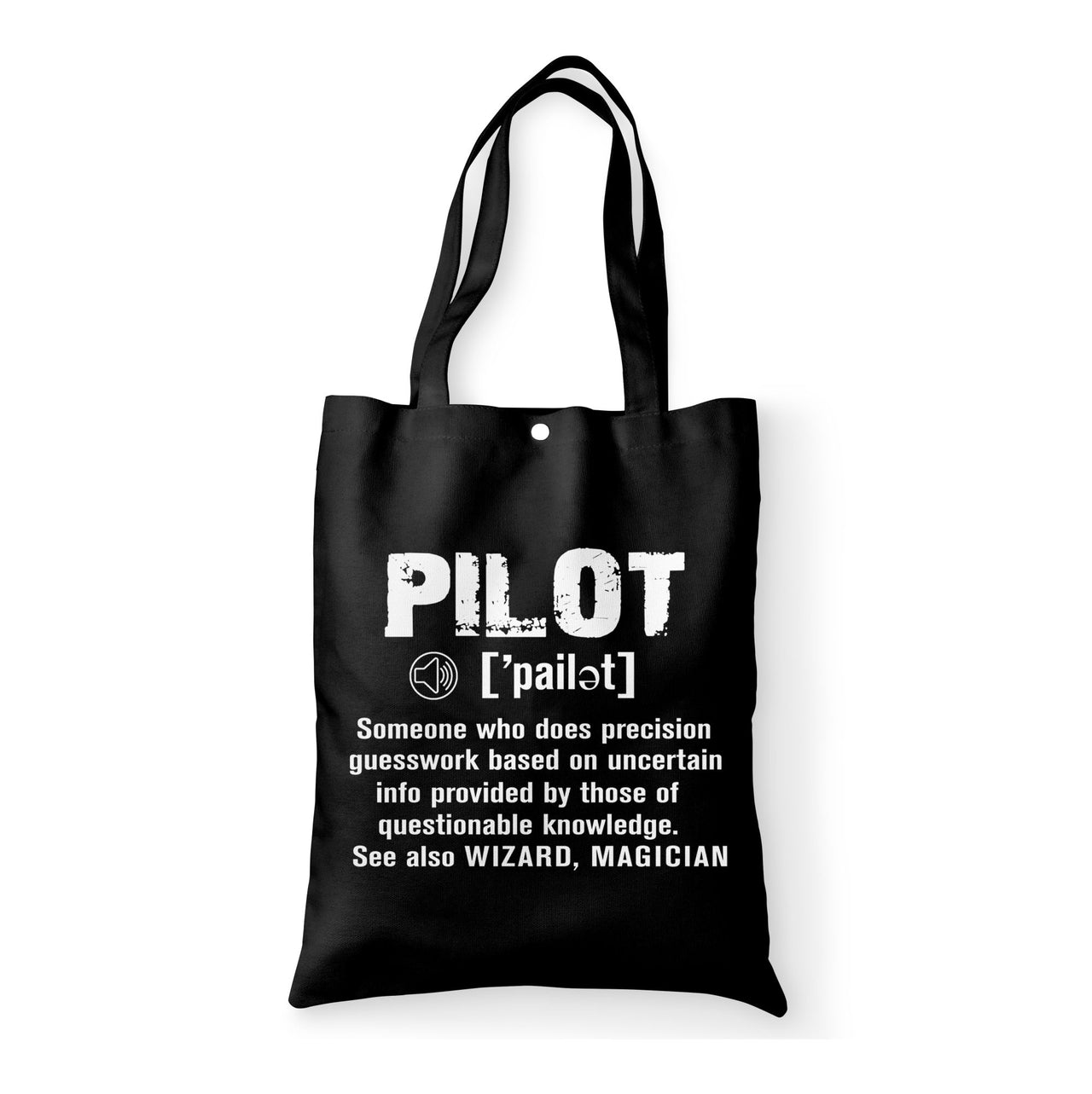 Pilot [Noun] Designed Tote Bags