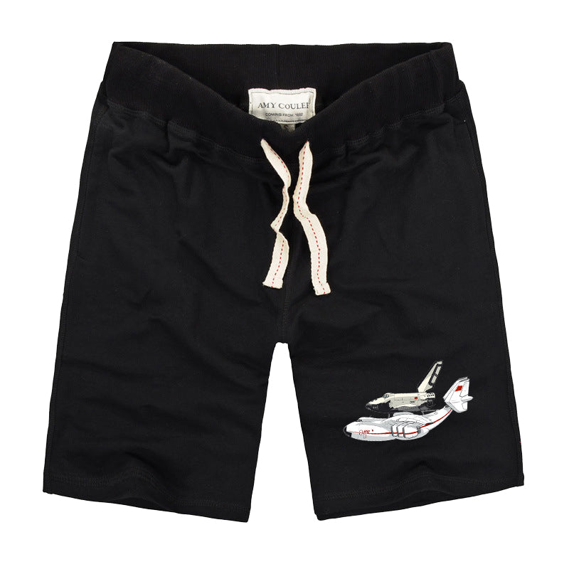 Buran & An-225 Designed Cotton Shorts
