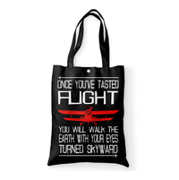 Thumbnail for Once You've Tasted Flight Designed Tote Bags