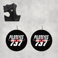 Thumbnail for Amazing Piloteyes737 Designed Wooden Drop Earrings