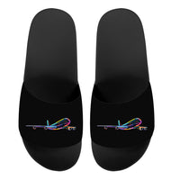 Thumbnail for Multicolor Airplane Designed Sport Slippers