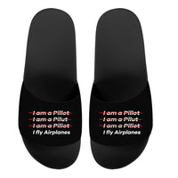 Thumbnail for I Fly Airplanes Designed Sport Slippers