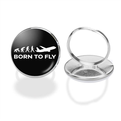 Born To Fly aviation ring in stainless steel.