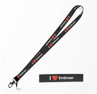 Thumbnail for I Love Embraer Designed Lanyard & ID Holders