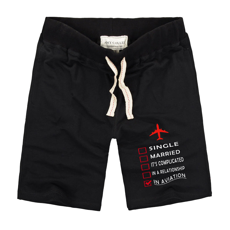 In Aviation Designed Cotton Shorts