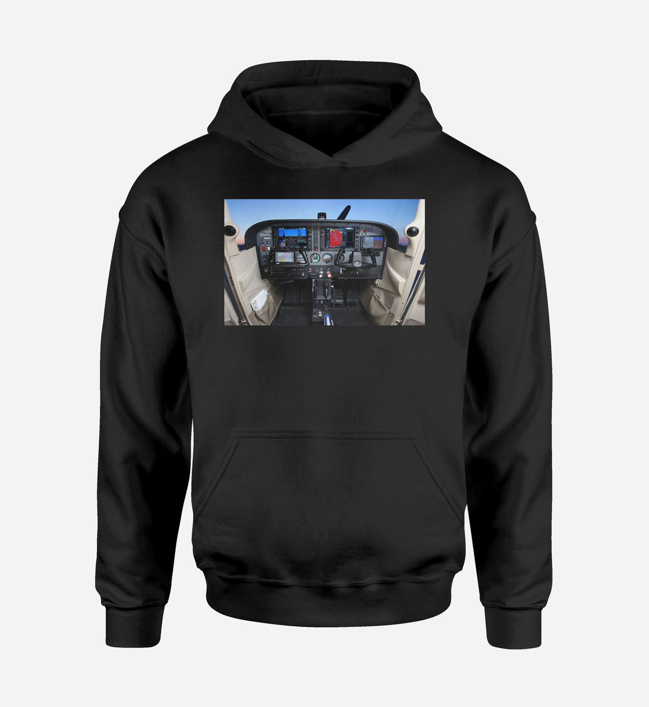 Cessna 172 Cockpit Designed Hoodies
