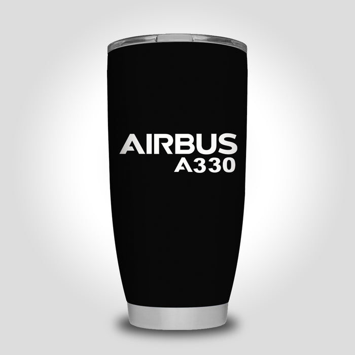 Airbus A330 & Text Designed Tumbler Travel Mugs
