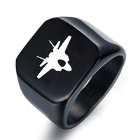 Thumbnail for Fighter Jet 35 Silhouette Designed Men Rings