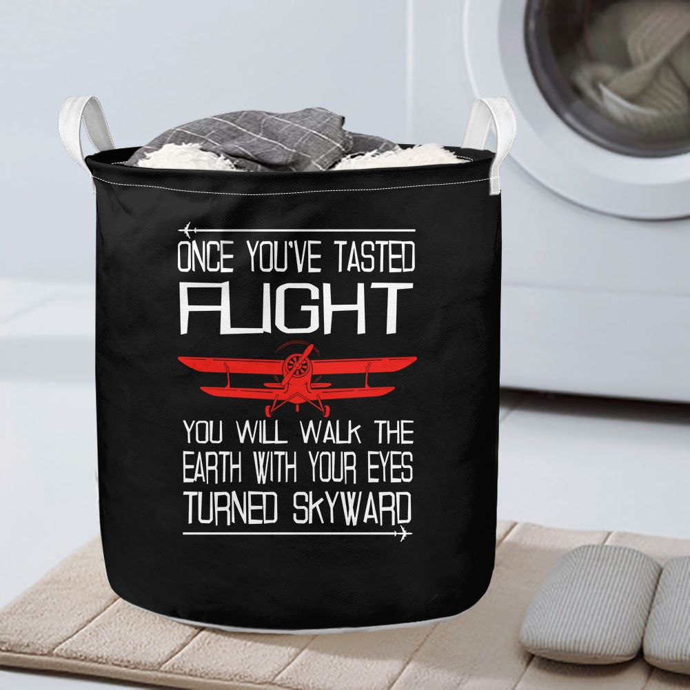 Once You've Tasted Flight Designed Laundry Baskets