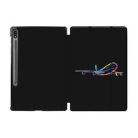 Thumbnail for Multicolor Airplane Designed Samsung Tablet Cases