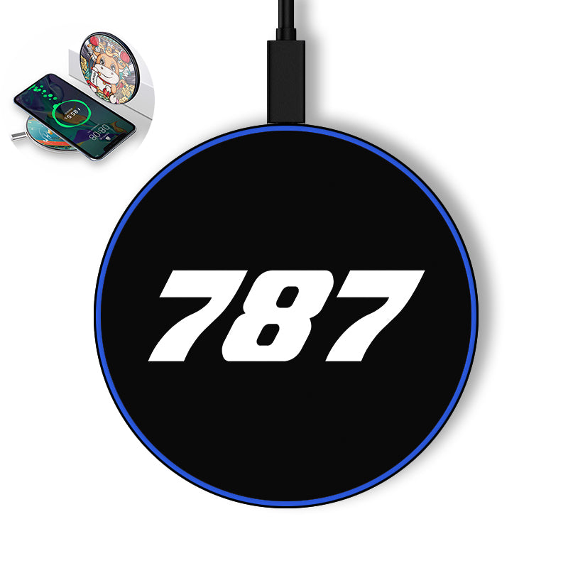 787 Flat Text Designed Wireless Chargers