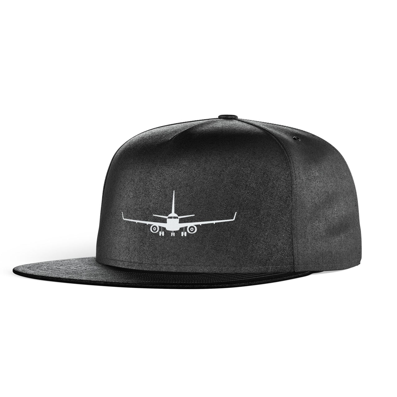 Embraer E-190 Silhouette Plane Designed Snapback Caps & Hats